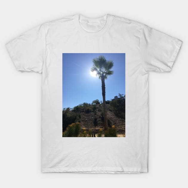 Palm Tree under the Sun T-Shirt by BenjiRetroWave